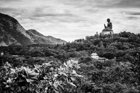 Just before the end of the trail, under Buddha's watchful gaze.